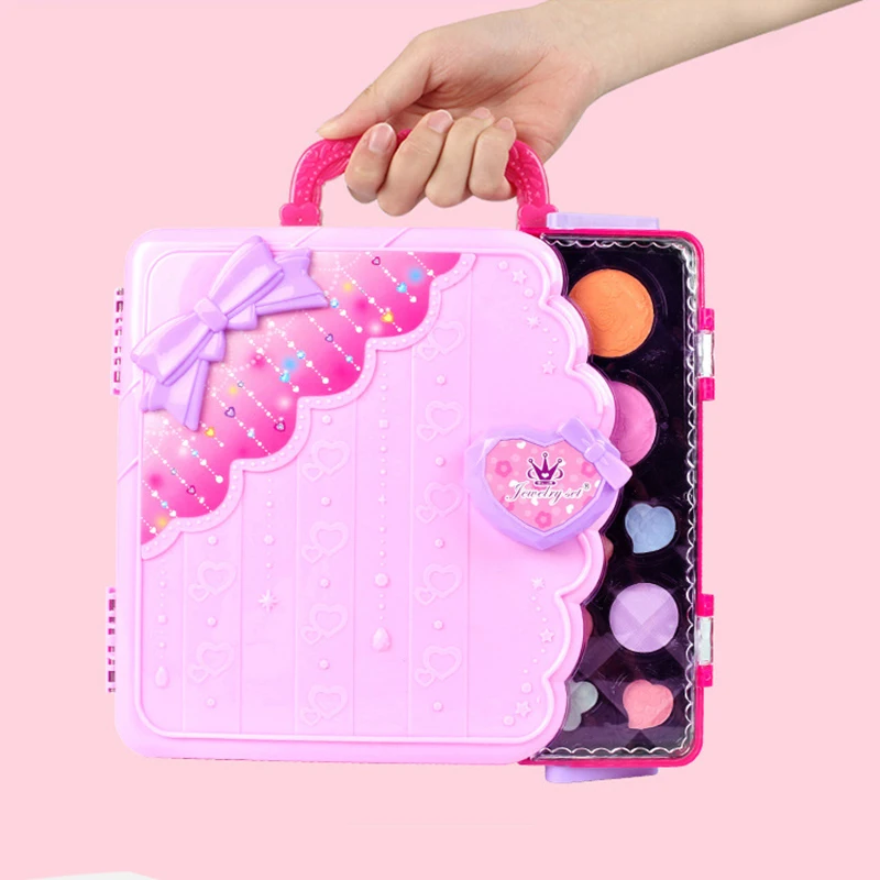 Drawing Board Painting Colorful Make Up Toy Girls Makeup Drawing Set Toys  Multi-function LED Cosmetics Suitcase for Xmas Gifts - AliExpress