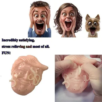 

Pimple Plus Funny Squeeze Acne Toys Decompression Stress Relief Face Shape