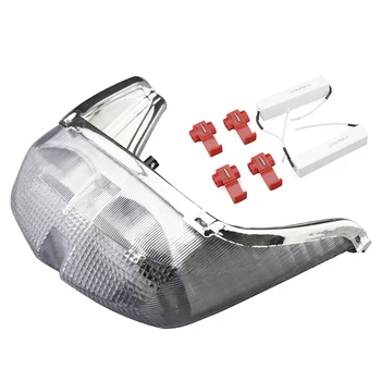 

Clear Motor Integrated LED Taillight Turn Signals For YAMAHA YZF R6 1998 1999 2000