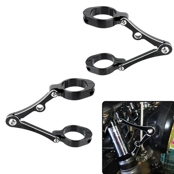 

LEEPEE 39mm-41mm Motorcycle Headlight Bracket Moto Spotlight Holder For Chopper Bobber Cafe Racer CNC Fork Tube Mount Clamp