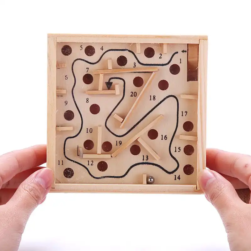 子供 3dパズル木製迷路ボードおもちゃボール迷路ゲーム手作りおもちゃ子知的開発教育パズル パズル Aliexpress