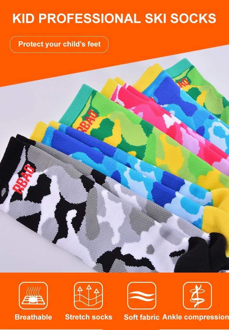 Chaussettes De Ski Spyder Enfants – Performance – Blanc – Pointures UK 8-10,5 (9,5-11,5 Ans)