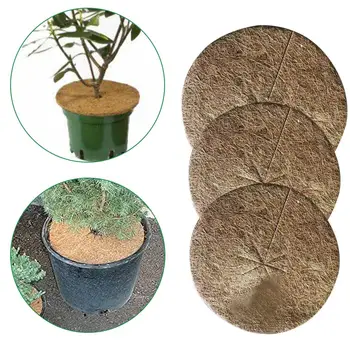 

10PCS Winter Coconut Mulch Cover Root system Keep Warm Mulch Disc Plant Cover Coir Mat for Gardening