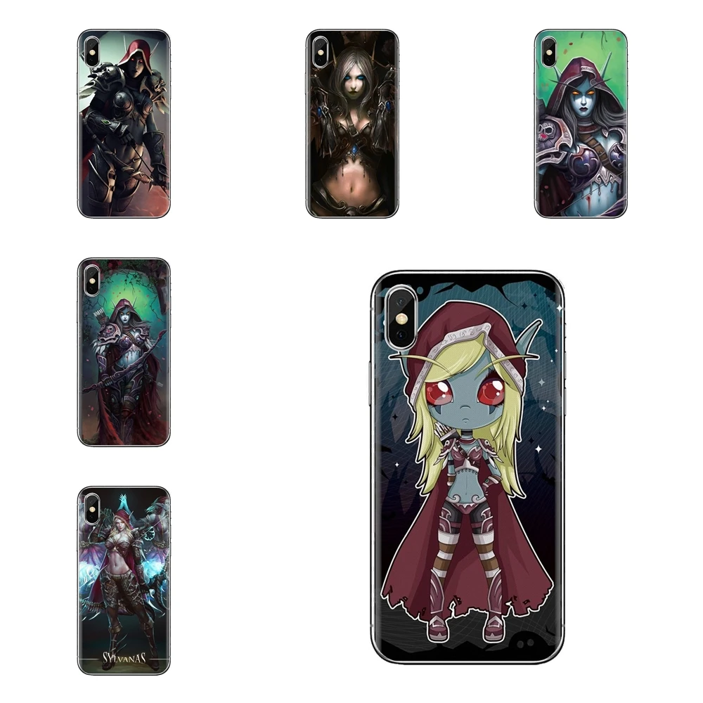 Чехлы для телефонов samsung Galaxy S2 S3 S4 S5 MINI S6 S7 edge S8 S9 Plus Note 2 3 4 5 8 Coque Fundas WOW World of Warcraft Sylvanas