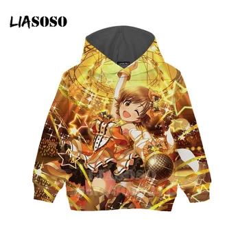 

Children 3D Print Idol Master Cinderella Girl Sweatshirt Kids Anime Hoodie Boy Girl Honda Weiyang Top Baby Teens Pullover B173-2
