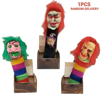 

Halloween Surprise Wooden Box Funny Box Prank Scare Box Surprise Joke Horror Halloween Prank Toys