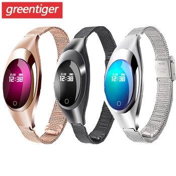 

Women Smart Bracelet Bluetooth Smart Wristband Blood Pressure Heart Rate Monitor Fitness Tracker Pedometer Women Watch.