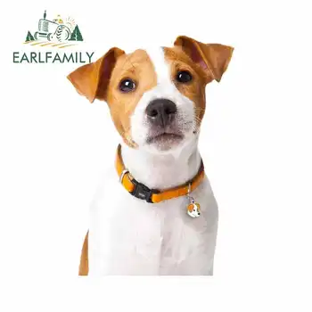 

EARLFAMILY 13cm x 9.1cm Decals for Jack Russel ID Tag Personality Car Stickers Car Accessories Fun Vinyl Car Sticker