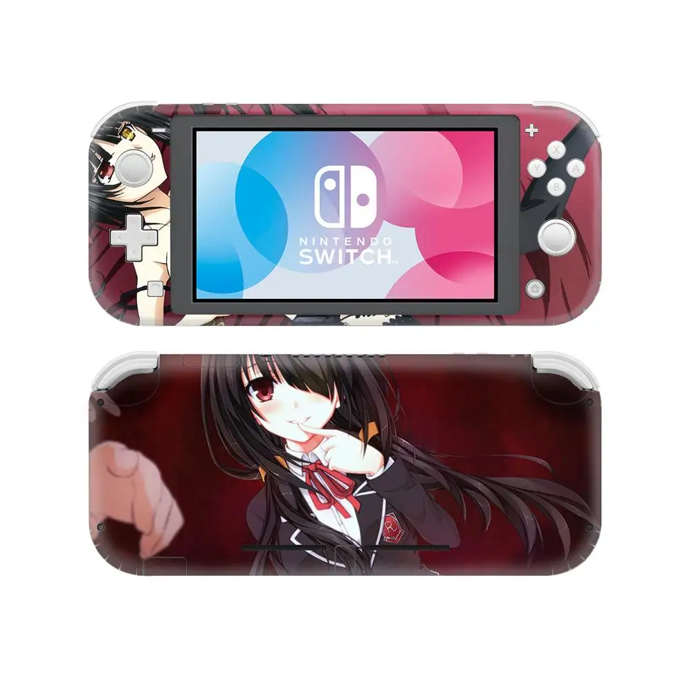 Аниме милая девушка Tokisaki Kurumi наклейка nintendo Switch наклейка для кожи для nintendo Switch Lite rend Switch Lite наклейка для кожи - Цвет: YSNSL0818