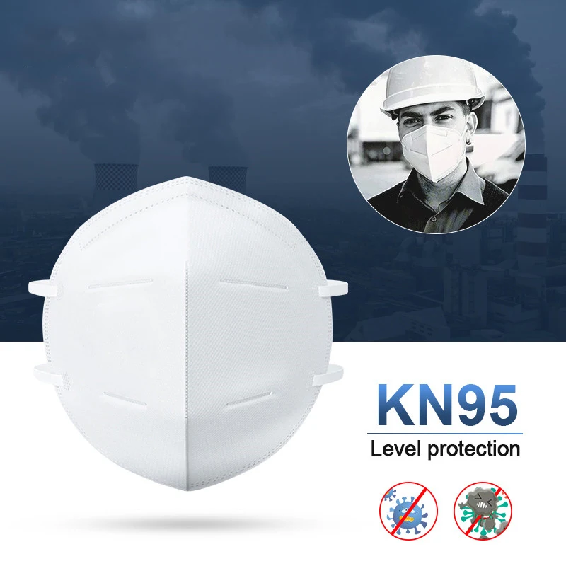 

KN95 Masks N95 Mask N 95 Anti Dust Masks Gas Mask Respirator Maske Dust Protective Face Mask Masker Maski Breathing Protection