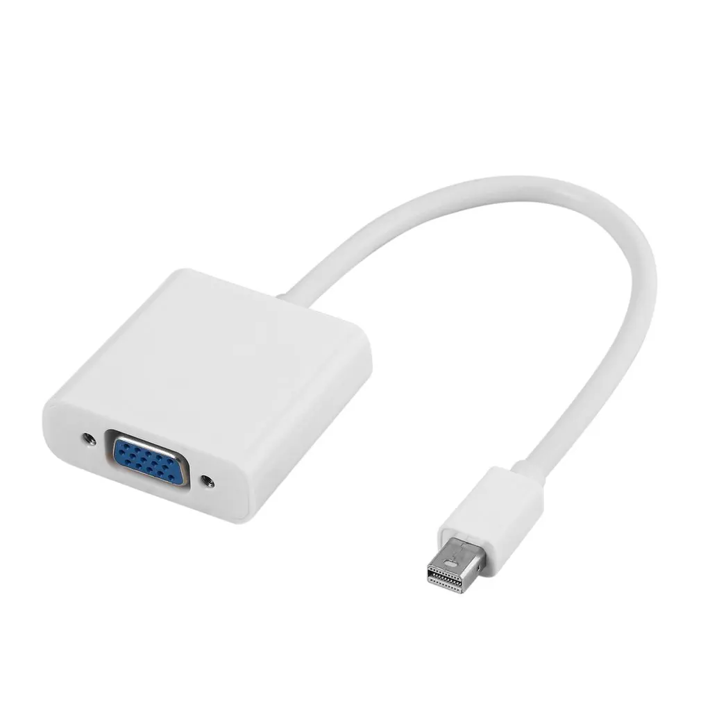 

1Pcs Mini Displayport Display Port Dp Naar Vga Adapter Kabel Voor Apple Voor Macbook Air Voor Imac Mac mini Adapter Kabel Wit