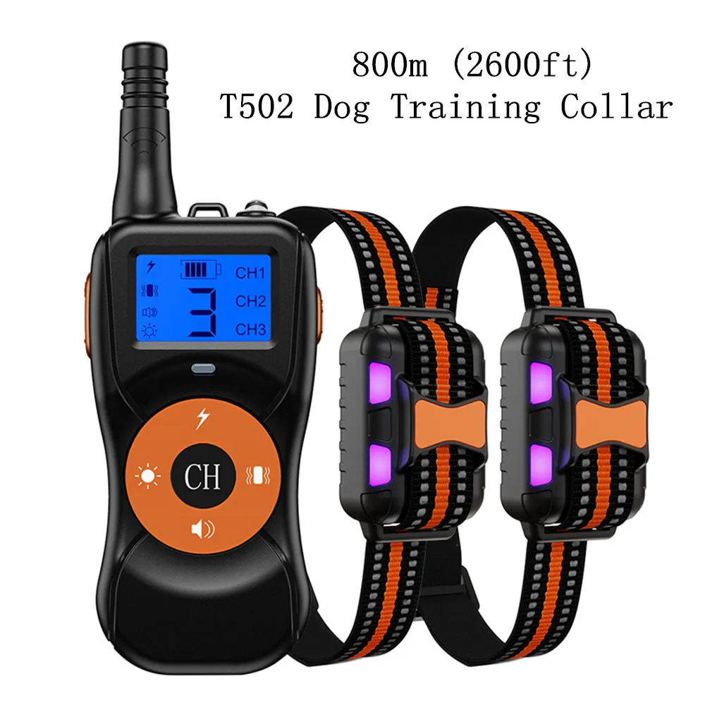 Collar de entrenamiento para perros T502, recargable, 4 modos, pitido