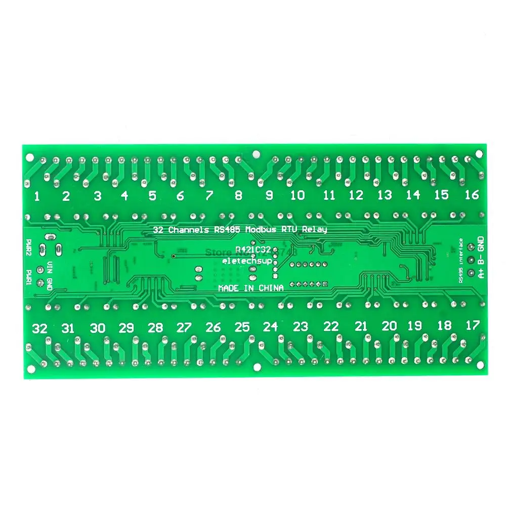 12 В 16 канальный RS485 Реле Modbus RTU протокол последовательный пульт дистанционного управления ПЛК плата управления