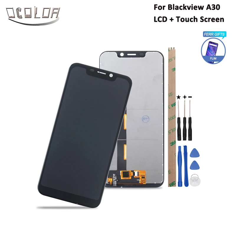 

ocolor For Blackview A30 LCD Display And Touch Screen 5.5" With Tools And Adhesive For Blackview A30 Phone Accessories +Film