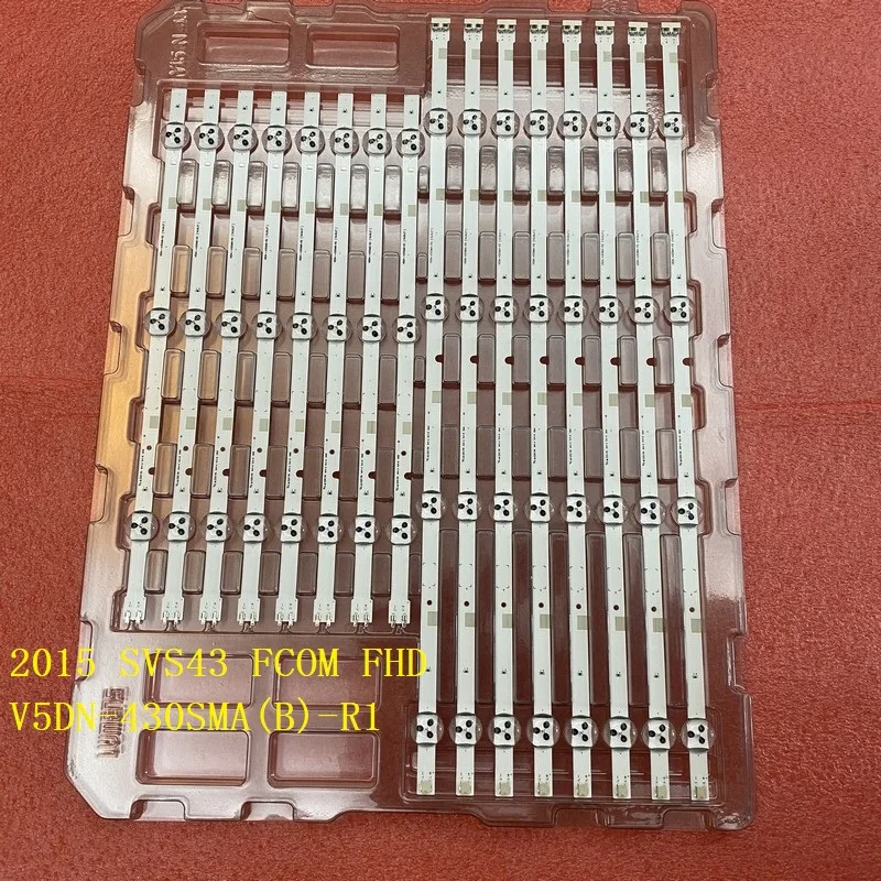5set=40pcs LED strip for Samsung UN43J5200AG UN43J5200 2015 SVS43 FCOM V5DN-430SMA-R1 430SMB R2 BN96-37294A 37295A BN96-38878A |