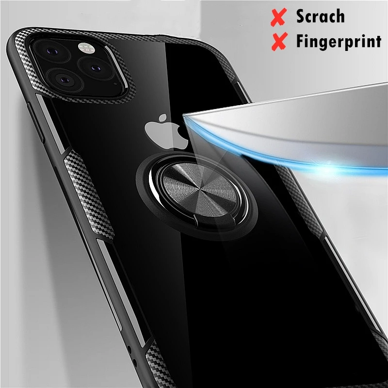 Противоударный чехол для iPhone 11 12 Pro Xs Max XR X 8 7 6 6s Plus прозрачный Магнитный Apple