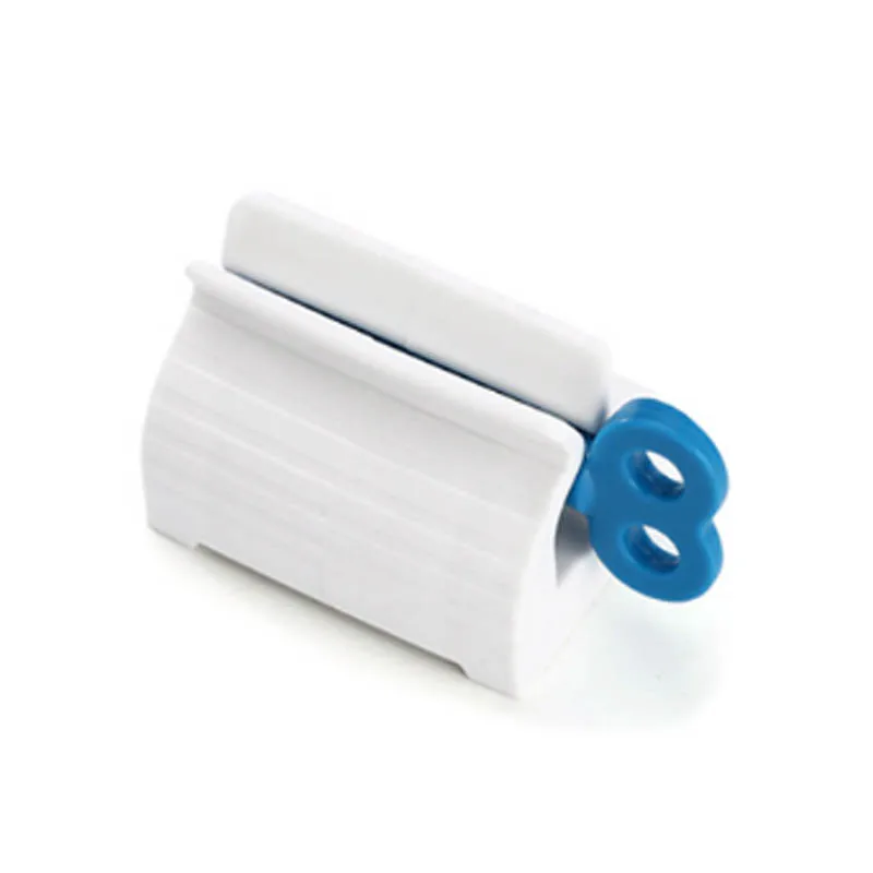 Пластиковая роликовая трубка, зубная паста, соковыжималка для ванной комнаты, моющее средство для лица, выдавливатель, органайзер, роликовый тип, принадлежности для ванной комнаты - Цвет: Blue