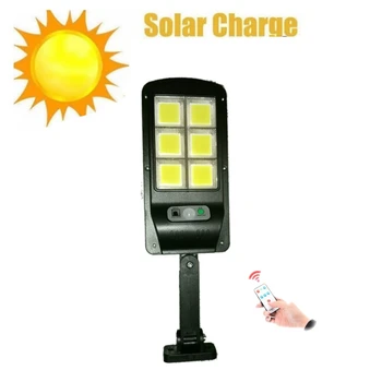 

solar light lamp floodlight reflector PIR Motion Sensor IP65 Waterproof Outdoor Garden Yard Emergency Security remote controller