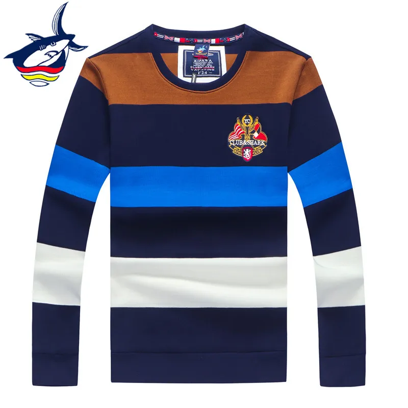 Бренд Tace& Shark свитер мужской высококачественный шерстяной вязаный полосатый свитер для мужчин повседневные мужские пуловеры - Цвет: TC8802-1-COFFEE