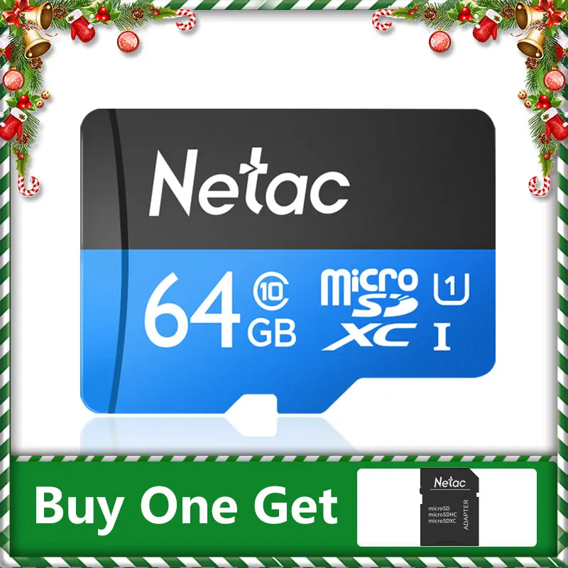 Netac Micro SD карта 64 Гб 128 ГБ 256 UHS 1 памяти 4K видео U3 V30 Flash SDCard смартфон TF для монитора |