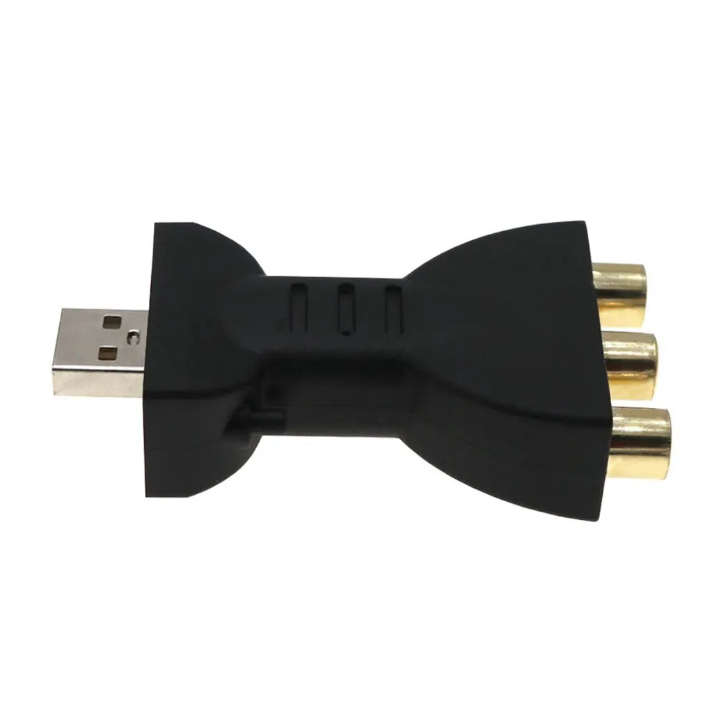 USB позолоченный штекер 3RCA Женский аудио адаптер видео AV tv Box DVD передача сигнала