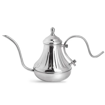 

Royal Fine Mouth Gooseneck Coffee Pot Long Spout Pour over Drip Coffee Kettle Stainless Steel DIY Coffee Maker Teapot