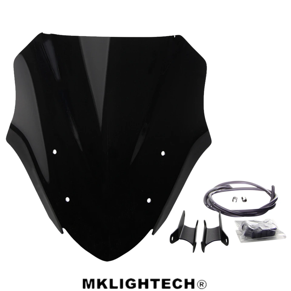 

MKLIGHTECH Motorcycle Accessories For KAWASAKI Z900 2017 Motorcycle Windscreen Wind Deflector Windsheild Head Cover