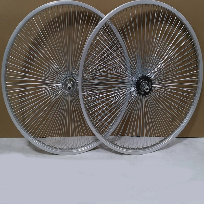 US $171.99 Beach bikeretro bike wheel set 140PCS spoke single speed wheel set HUB brake wheel set bicycle accessories