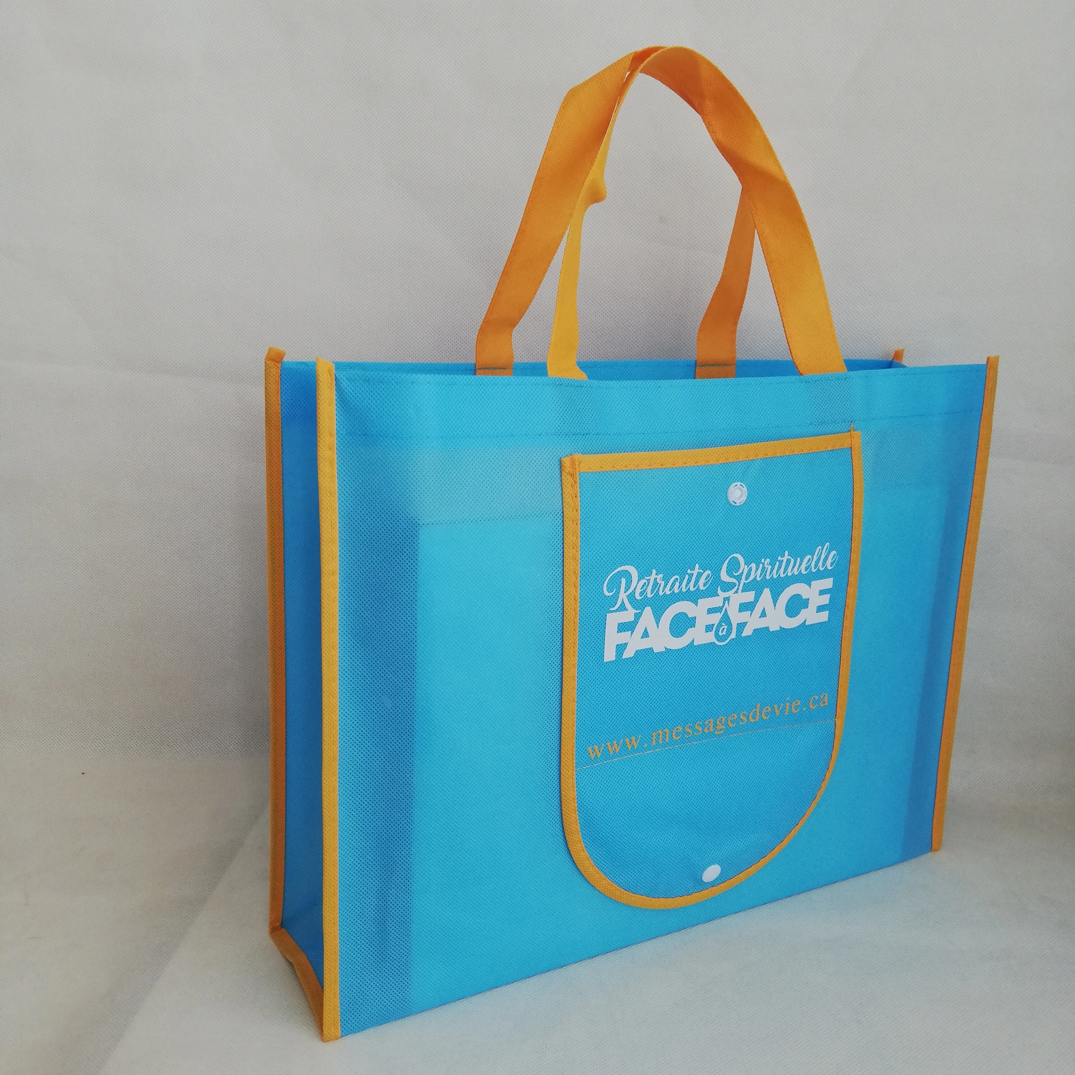 Многоразовые складные сумки для покупок в супермаркете 500 шт/партия легко переносить и эко нетканые продуктовые рекламные фруктовые магазины использовать