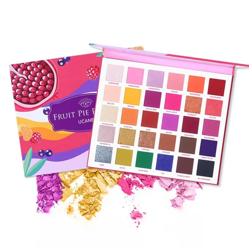 

New 30 Colors Fruit Eyeshadow Palette Long-lasting Waterproof Shimmer Matte Eye Shadow Colorful-s