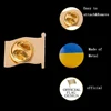 Ukraine Country Flag Waving 3D Lapel Hat Cap Tie Pin Badge Republic Brooch Patriotism Pride ► Photo 3/6