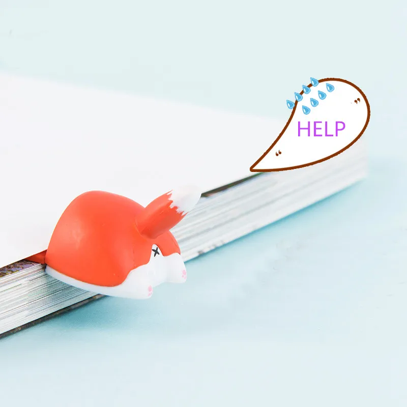 Cartoon Dog Cat Ass Bookmarks Squishy Toys Book Reading Item Creative Gift toy for Kids Hamster 5