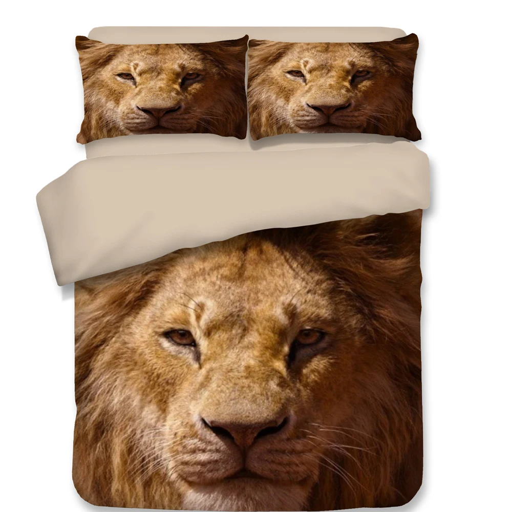 

Free shipping via UPS 3d animal lion leopard tiger 3/4pcs bedding set without the filler twin full queen size duvet cover set