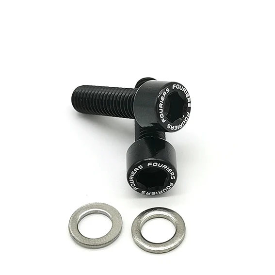 FOURIERS BN-M003 Full CNC Made Ultra Light Weight 2.6g/set Water Bottle Cage Bolt Aluminium alloy 7075-T6 M5 x 0.8 Bike Parts