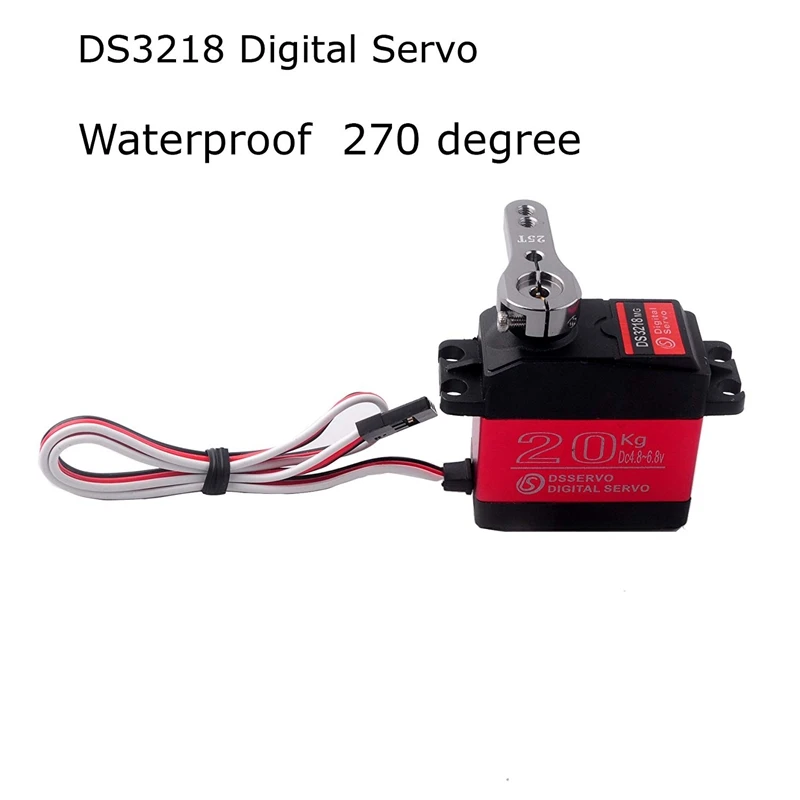 DS3218 сервопривод 20 кг полностью металлический Редуктор 25 т сервопривод цифровой сервопривод водонепроницаемый механический кронштейн фитинги Baja автомобили RC автомобили Угол управления