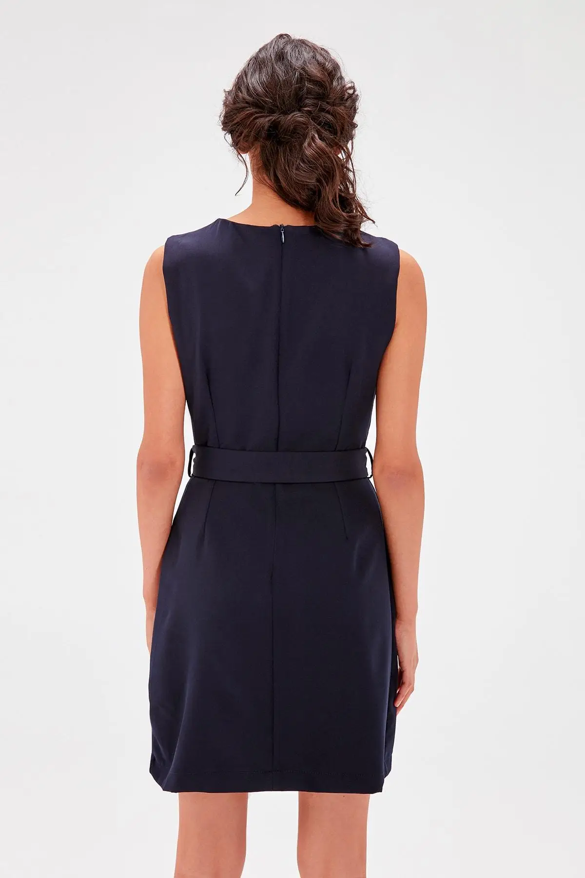 Платье Trendyol Navy Kemerli TWOAW20EL0071|Платья| |