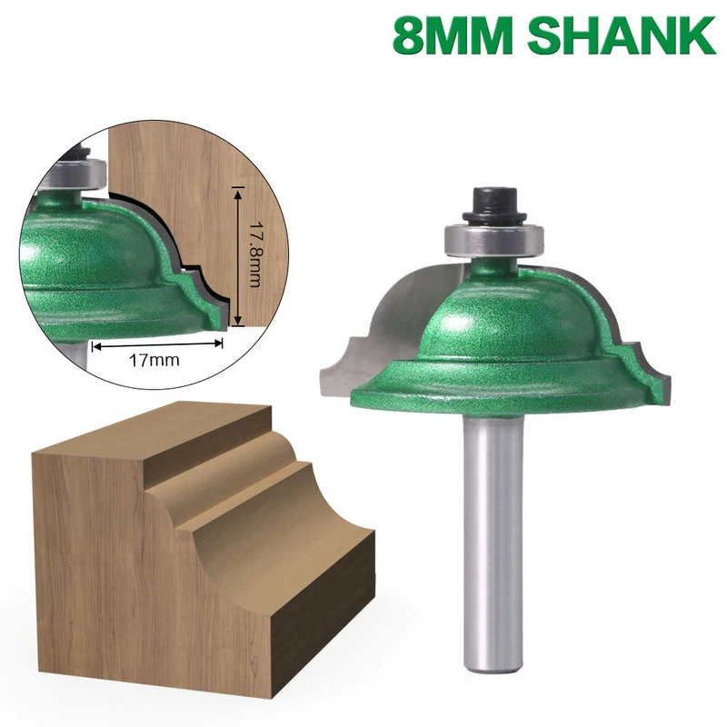 8mm Shank Raised Panel "V" Bits Joint Finger Joint Glue Milling Cutter For Wood Tenon Woodwork