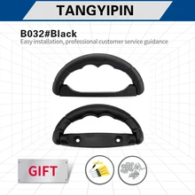 

TANGYIPIN B032 High-quality luggage handles replacement universal suitcase accessories knobs black plastic retractable handle