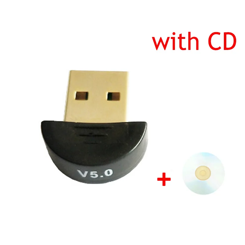 Mode B with drive Беспроводной 5,0 Bluetooth USB адаптер Bluetooth ключ Bluetooth передатчик USB адаптер для компьютера ПК Беспроводная мышь для ноутбука - Цвет: Mode B with drive