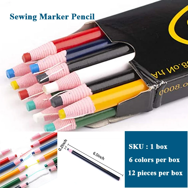 Box of 48 Pcs Sewing & Tailoring Chalk Green Tailor's Chalks 