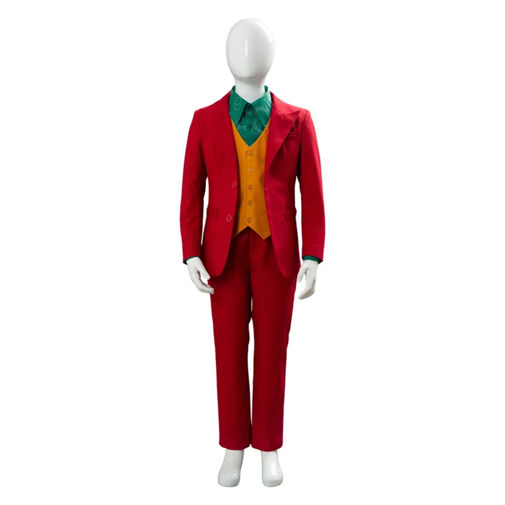 Joker 2019 Film Clown Arthur Fleck Fasching Outfit Cosplay Kostüm Karneval Anzug 