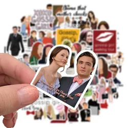 Gossip Girl Graffiti Stickers Set - Decorative Decals for Furniture, Walls, Desks, and More (50Pcs)