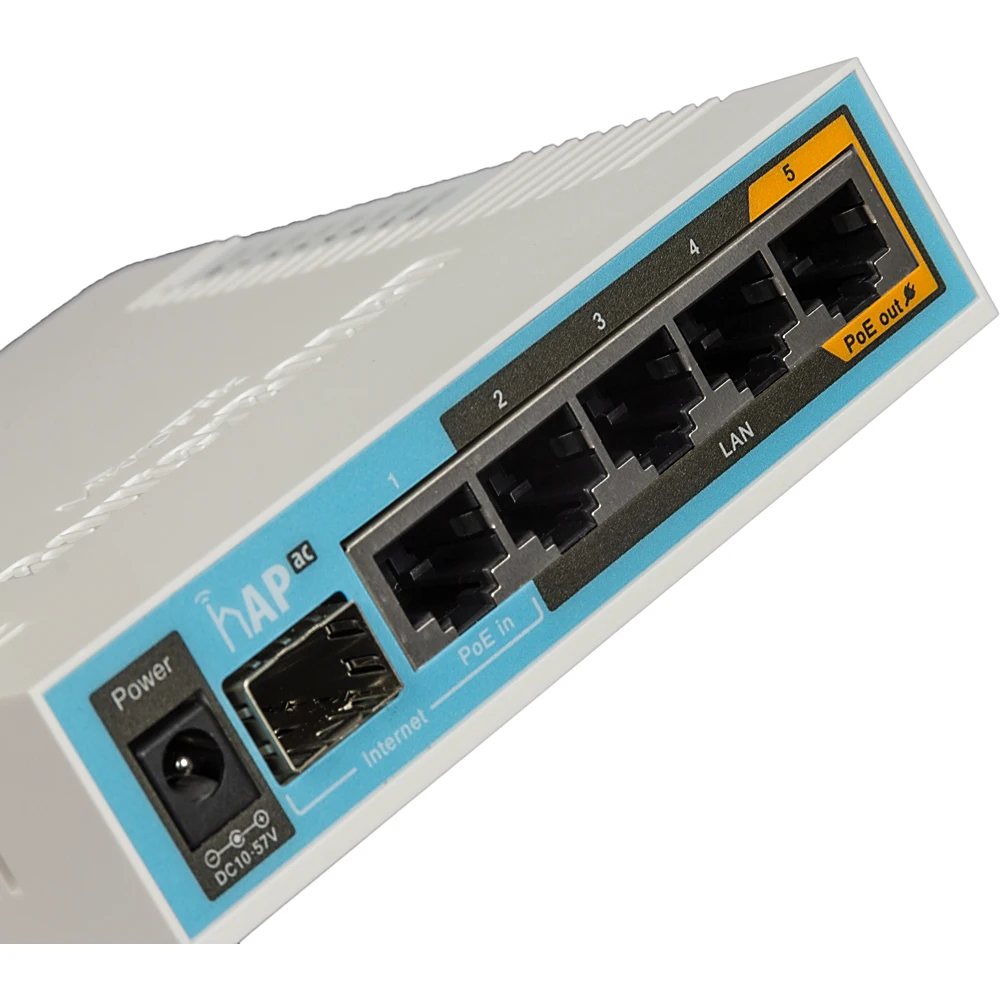 Роутер беспроводной MikroTik RB962UIGS-5HACT2HNT 10/100/1000BASE-TX белый