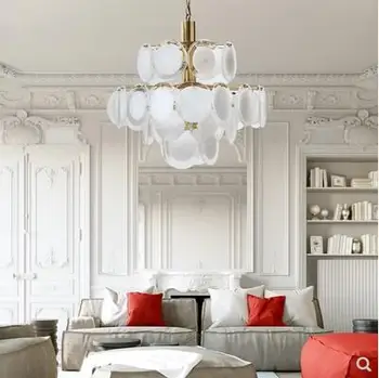 

Italian Post-modern Nordic-Hong Kong Light Luxury Model American Retro Restaurant Bedroom Entrance Cloakroom Chandelier