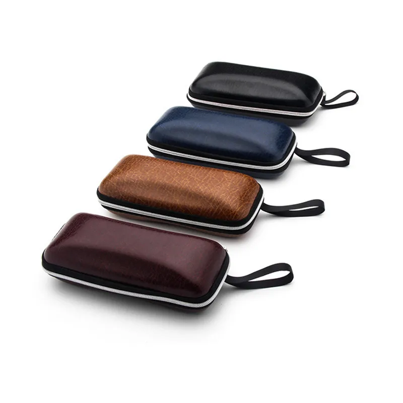 

Luxury PU Zipper Case for Sunglasses Box Eyewear Package Eye Sun Glasses Zip Bag 160*60*50cm Pouch