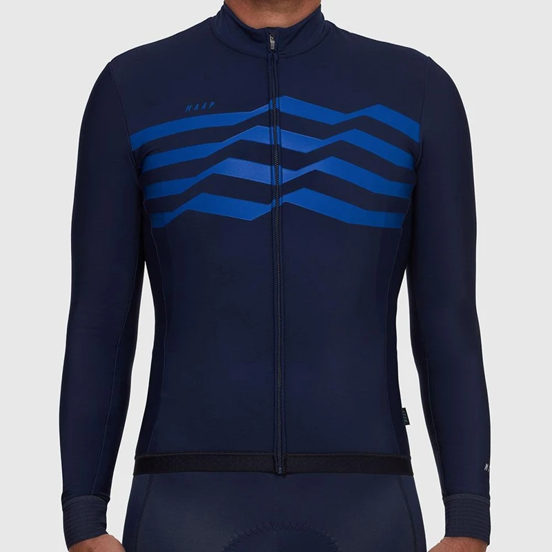 

MAAP camisa de ciclismo M flag base LS cycling jersey long sleeve 2019 spring MTB bike shirt men race jersey met lange mouwen