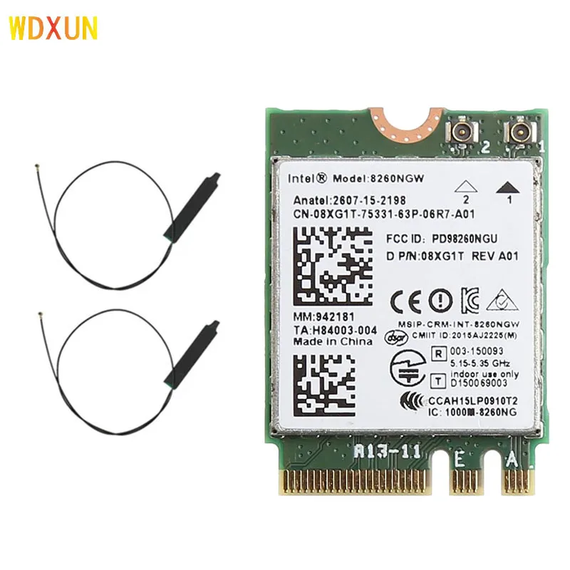 INTEL 8260 band 2.4 + 5ghz 867m Bluetooth 4.2 ngff m.2 wifi wireless network card module for Intel ac 8260 8260ngw 