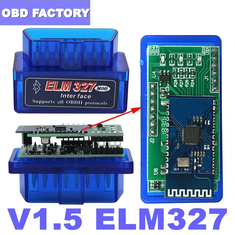 V1.5 ELM 327 Bluetooth OBD2 сканер для Android/ПК OBD2 ELM327 Bluetooth адаптер ELM 327 V1.5 PIC18F25K80 Авто диагностический инструмент|Считыватели кодов и сканеры| | АлиЭкспресс