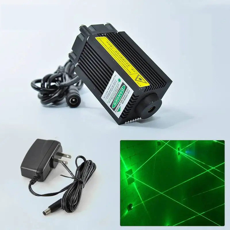 

100mW 532nm Green Dot Laser Module Generator Variable-focus Industrial Marking Position Alignment DC 12V