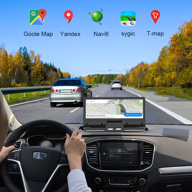 7" GPS black box WIFI Bluetooth ADAS 24h Park Monitor Car Dvr Mirror Dash Cam for car Dual camera Recorder 4G Dashboard 2GB+32GB